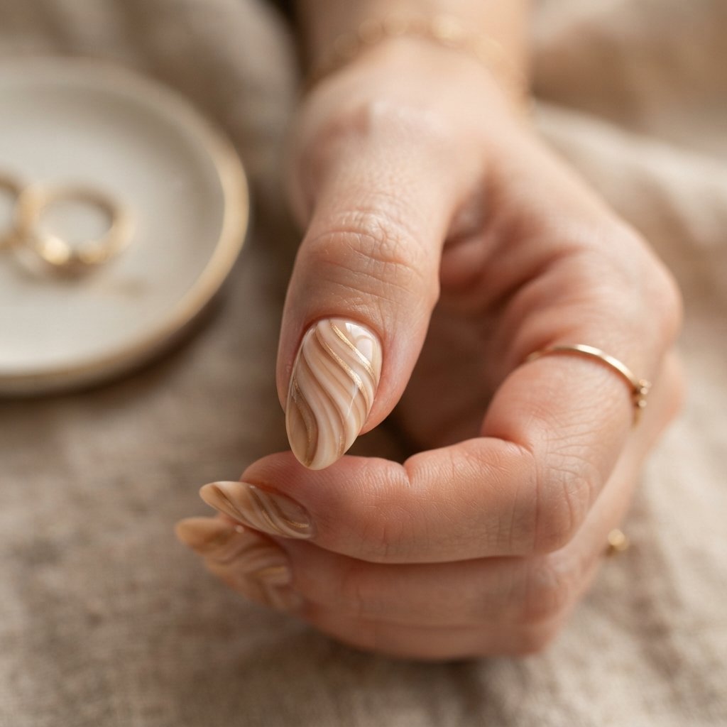 Cowl Neck Wrap Nail Art