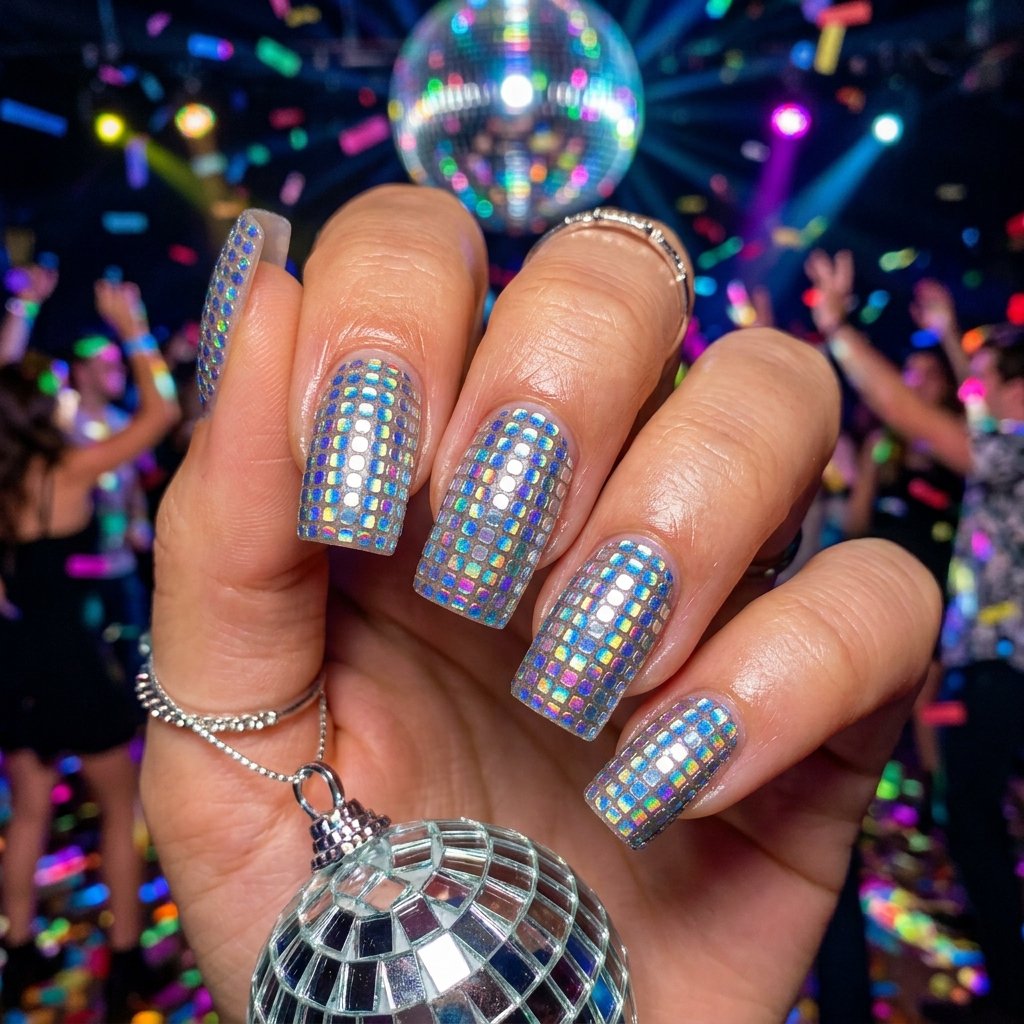 Disco Ball Nail Ideas