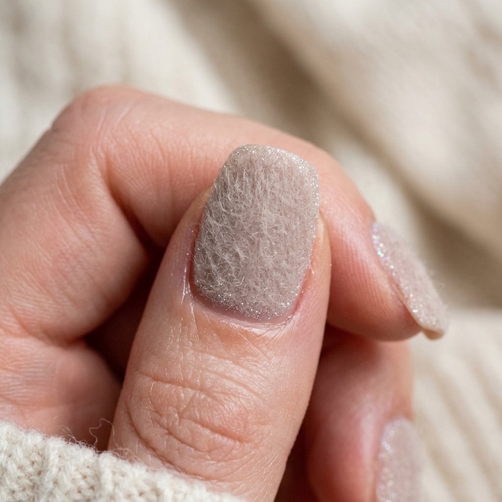 Mohair Texture Nail Ideas