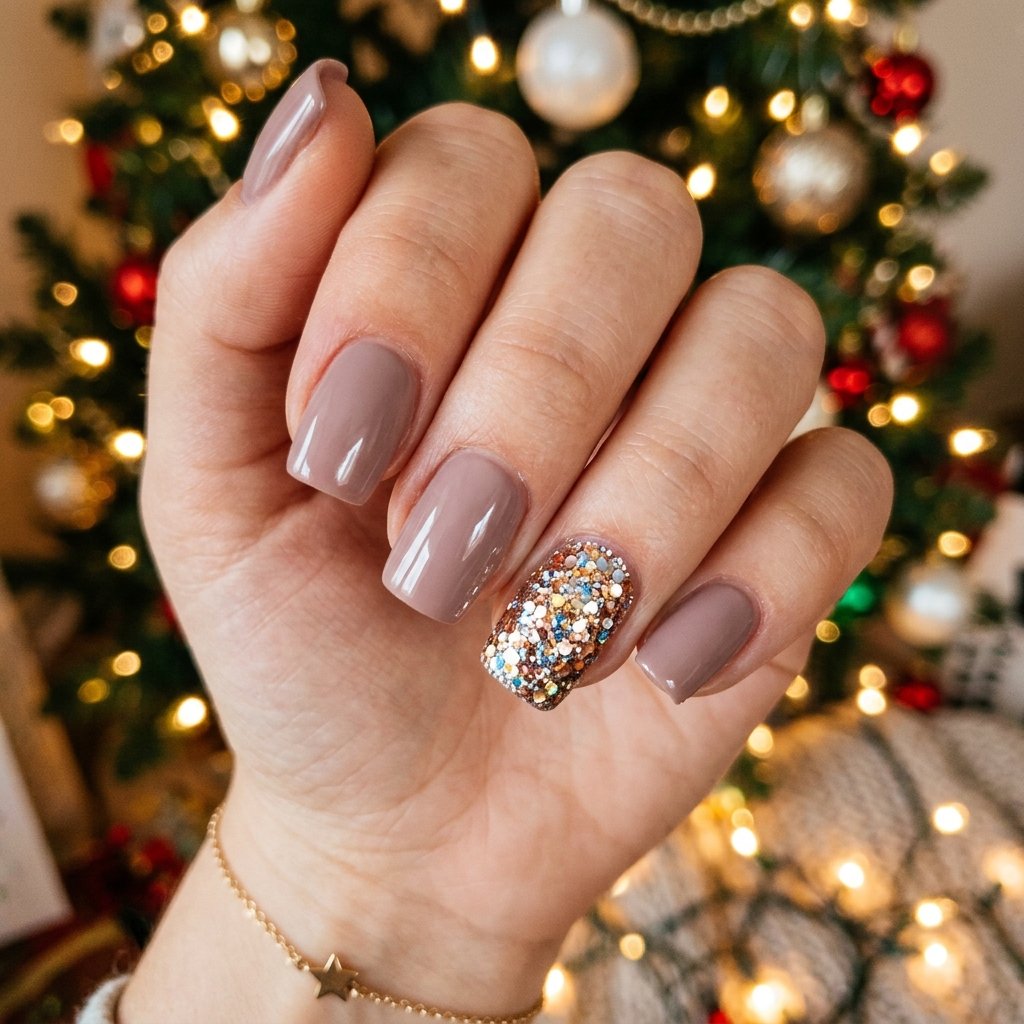 Sequin Accent Nail Ideas