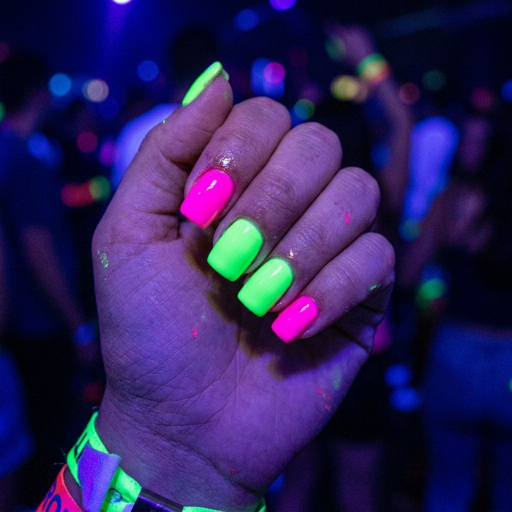 Neon Party Nail Ideas