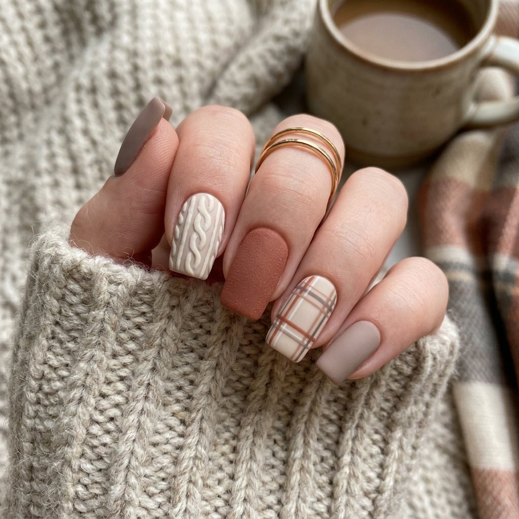 Sweater Weather Nail Ideas
