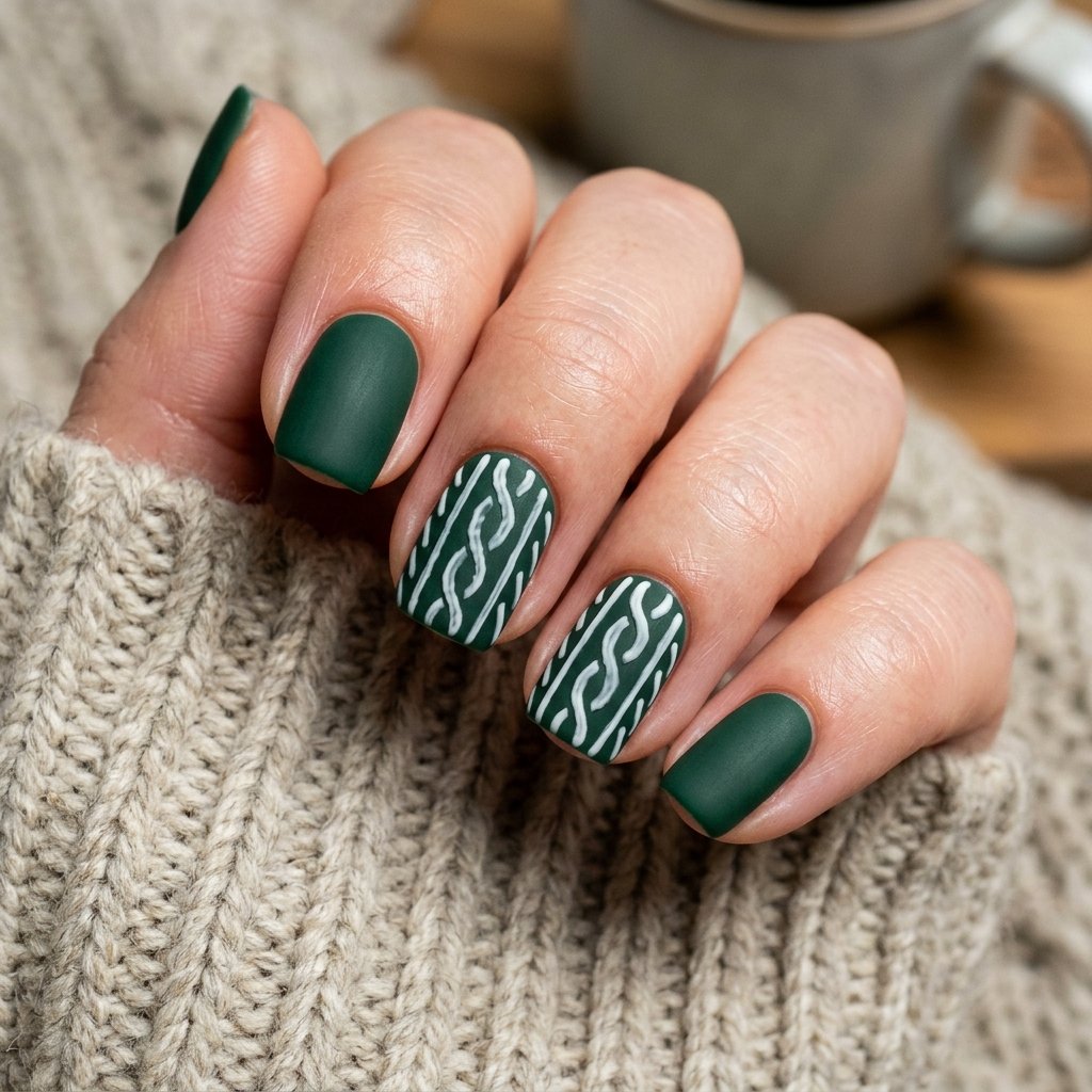 Turtleneck Inspired Nail Ideas