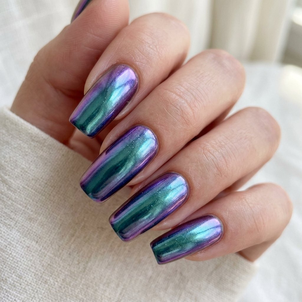 Best Nail Shapes and Lengths for Mermaid Nails