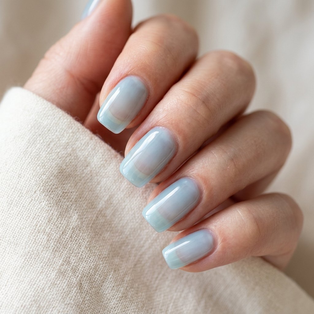 Best Nail Shapes and Lengths for Light Blue Nails