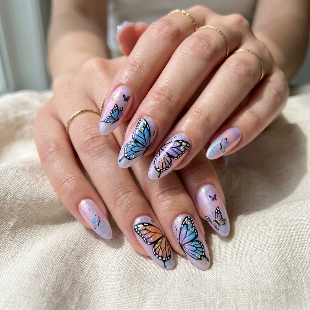 butterfly nails