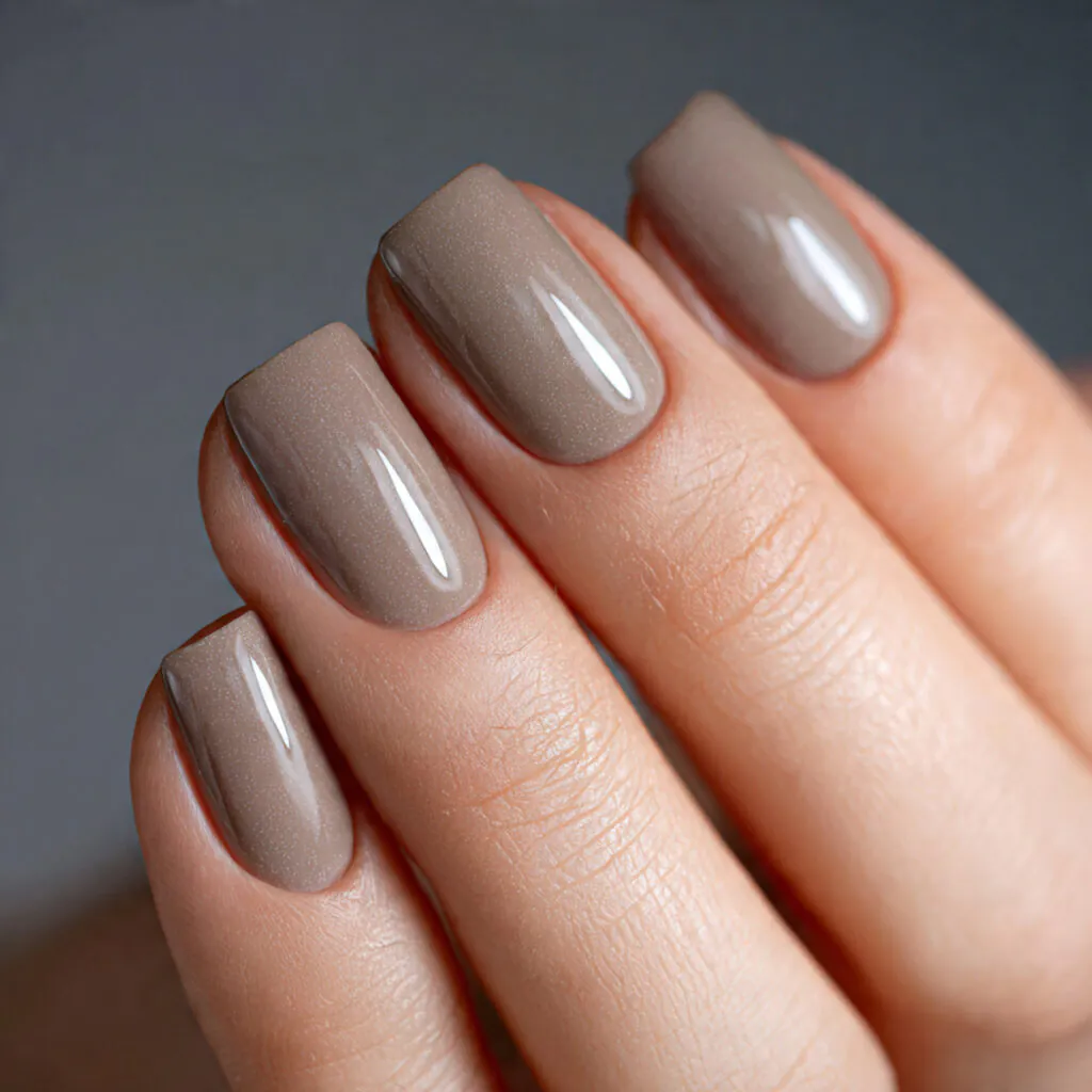23 Cute and Aesthetic Virgo Nail Ideas to Try 20 Taupe nail ideas