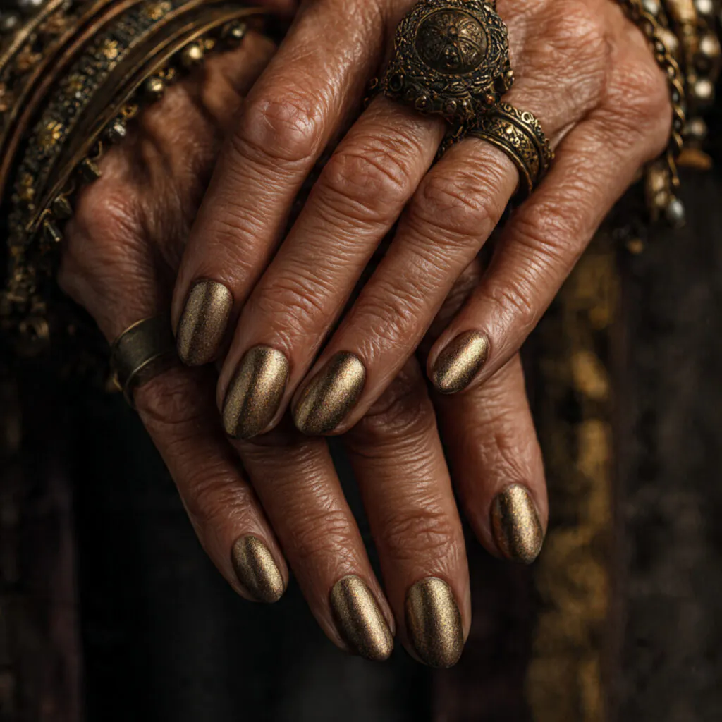 28 Stunning End of Summer Nail Color Ideas You Need to Try Now 29 Antique Gold Nail Ideas