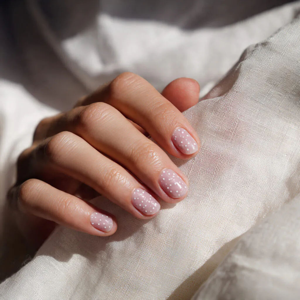 27 Modern Polka Dot Nail Ideas That Prove Dots Never Go Out of Style 7 Micro Dot Nail Ideas