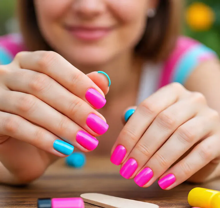 29 Awesome Summer Nails Short Looks From Jelly Sheer to Cherry Pop 33 summer nails short