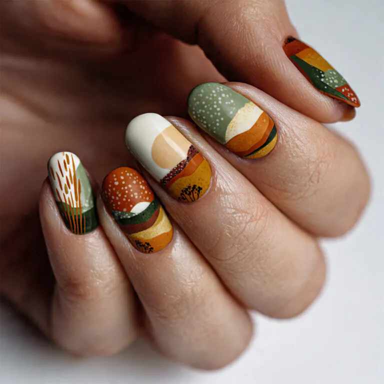earthy nail ideas