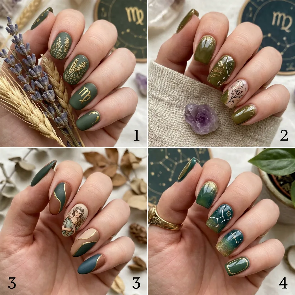 23 Cute and Aesthetic Virgo Nail Ideas to Try 2 Best Virgo Nail Ideas to Try