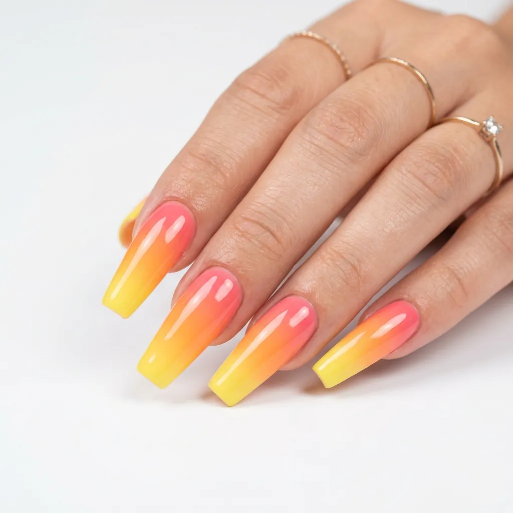 35 Awesome Summer Ombre Nails Ideas for Every Vibe This Season 2026 35 Acrylic Ombre Nails
