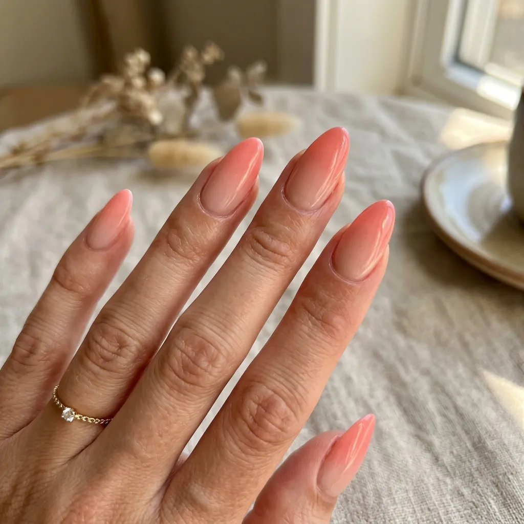 35 Awesome Summer Ombre Nails Ideas for Every Vibe This Season 2026 33 Almond Shape Ombre Nails