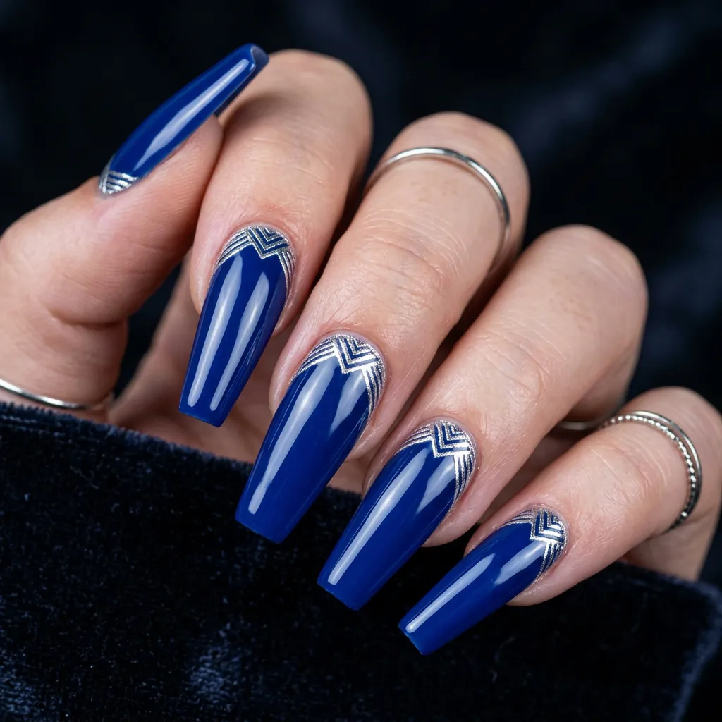 Cobalt Blue and Silver Duo