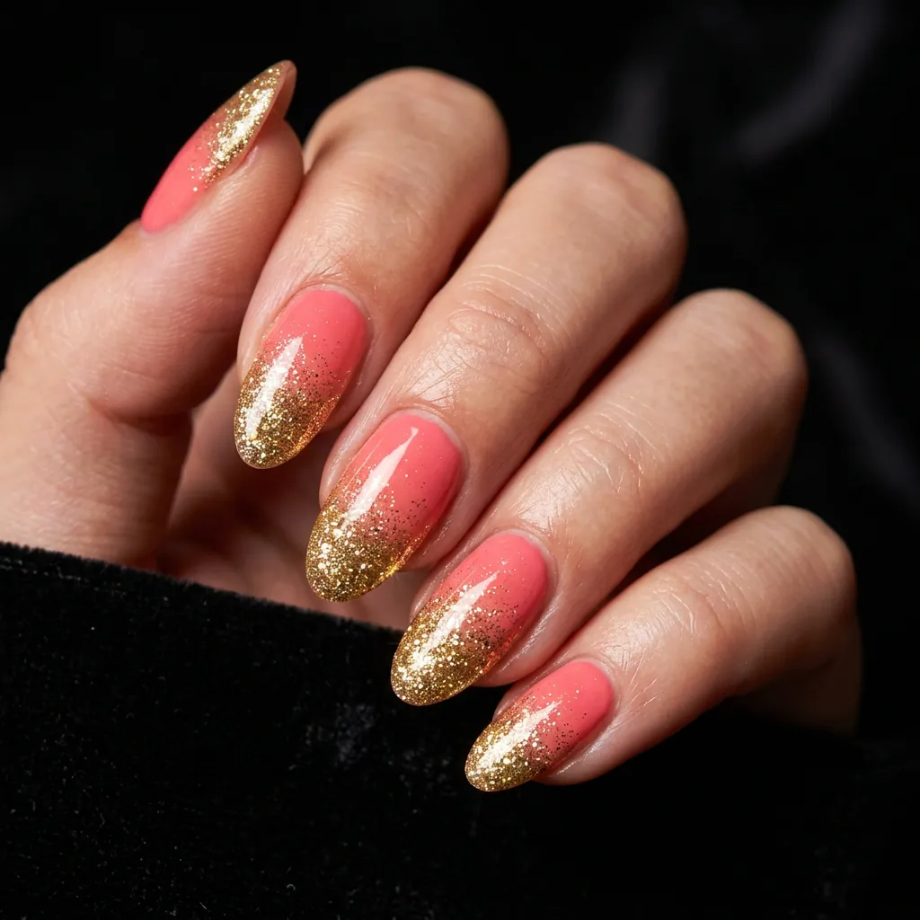 35 Awesome Summer Ombre Nails Ideas for Every Vibe This Season 2026 16 Glitter Ombre Nails