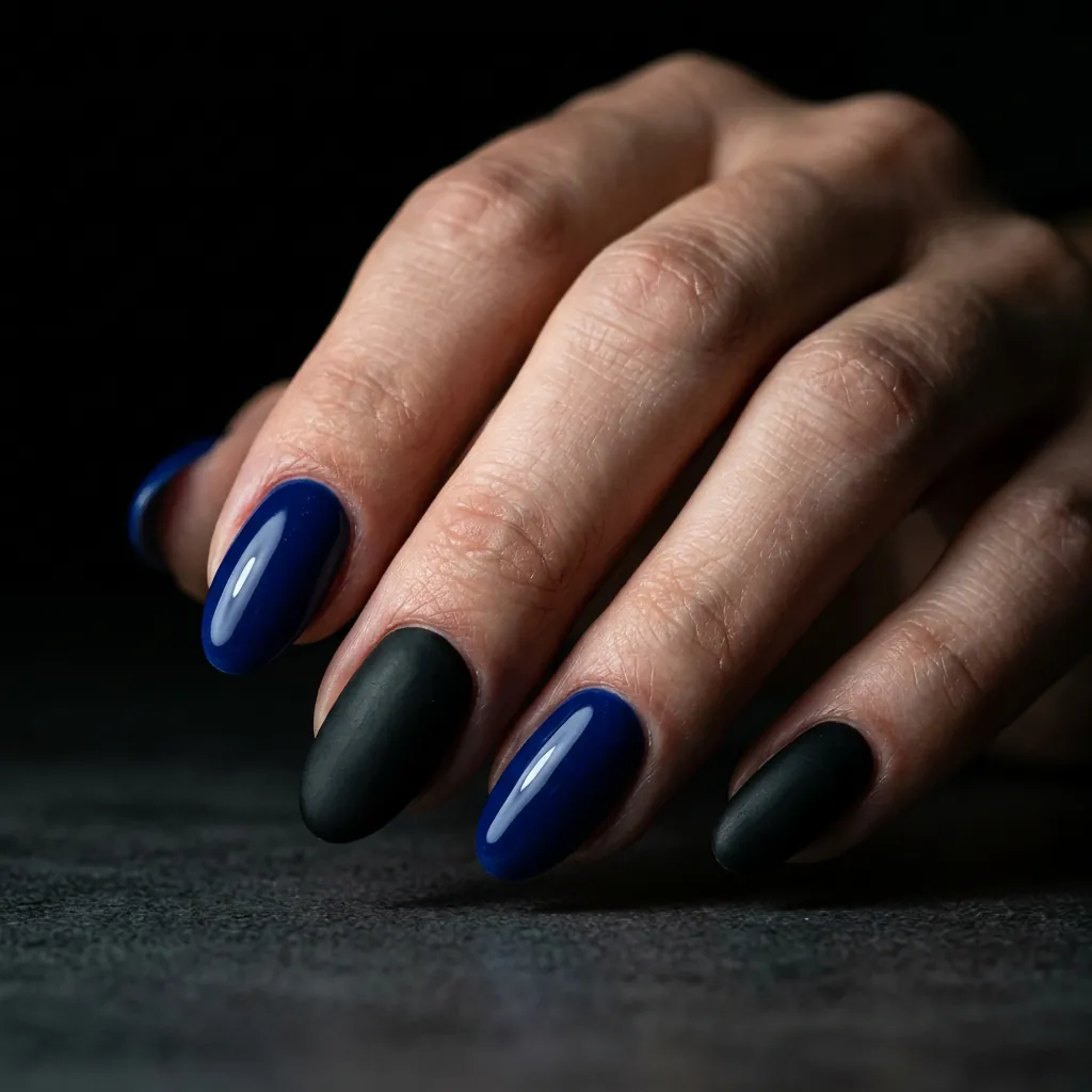 Cobalt Blue and Black Contrast