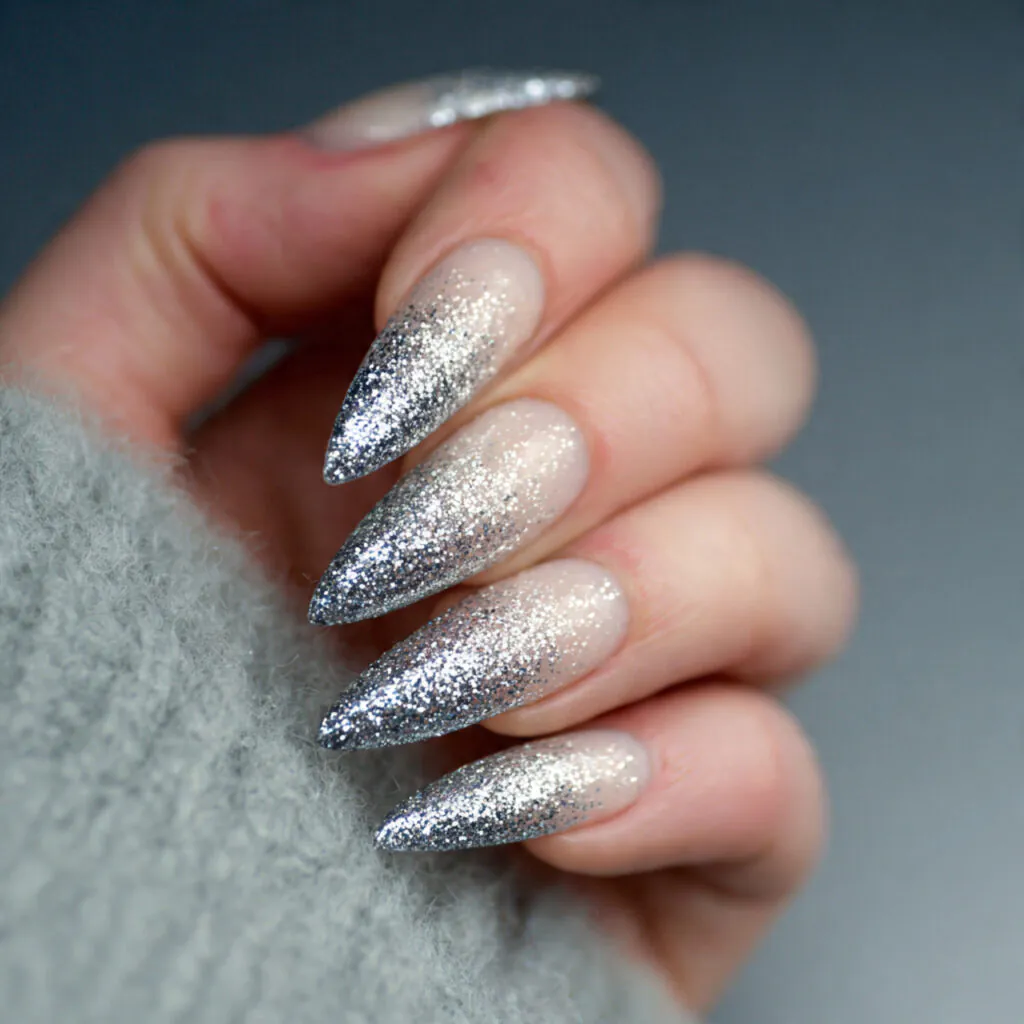 Silver Glitter Dust Gradients