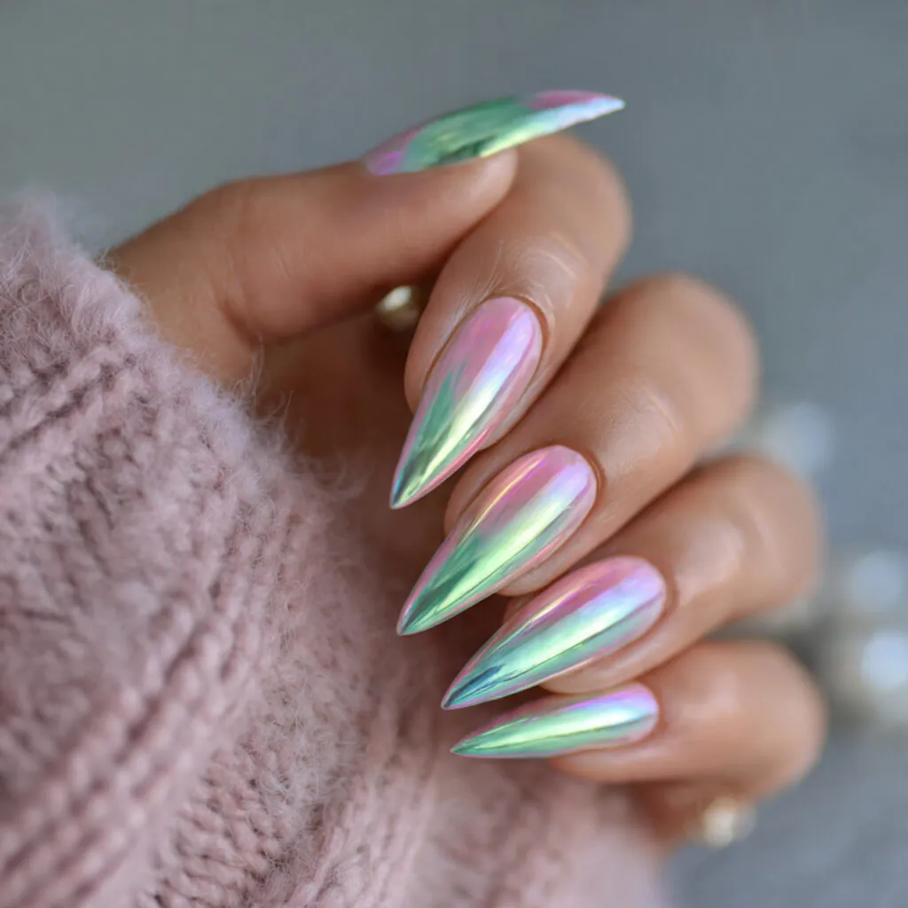 Iridescent Mermaid Shell Aesthetics