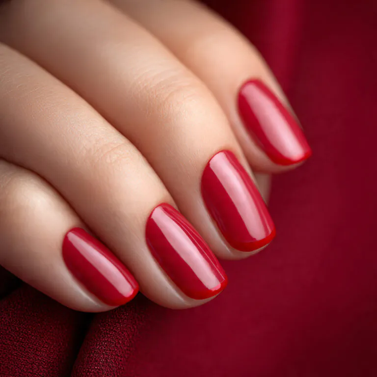 red french tip nails