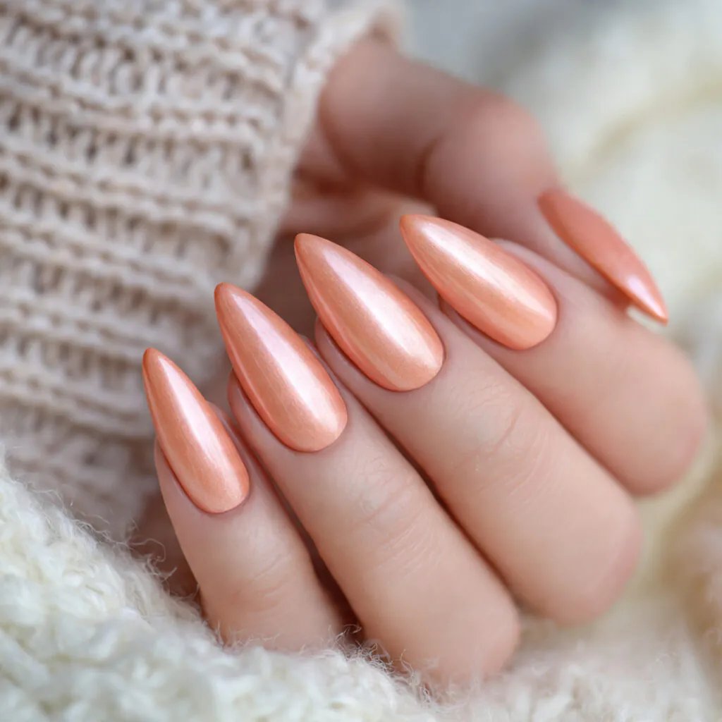 Soft Peach Satin Textures