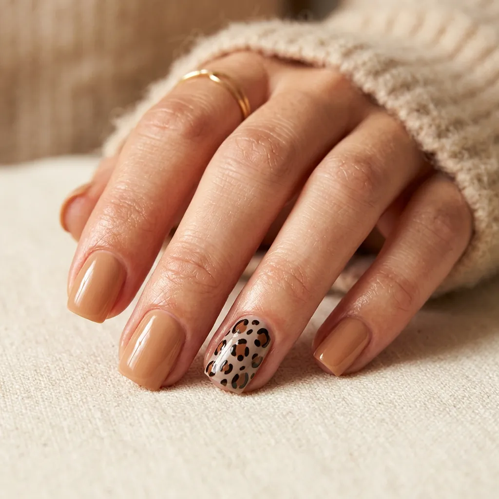 Animal Print Short Nail Ideas