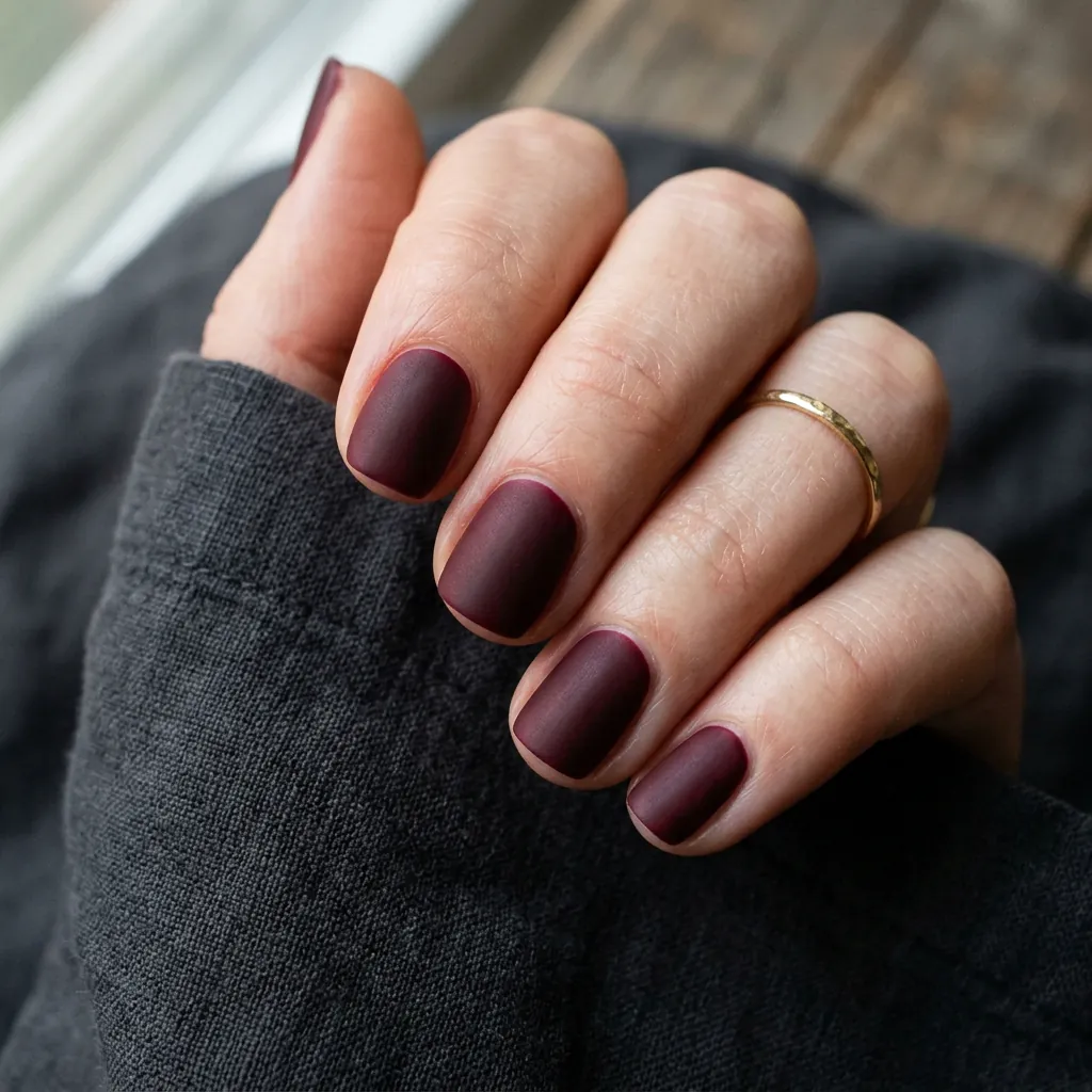 Matte Finish Short Nail Ideas