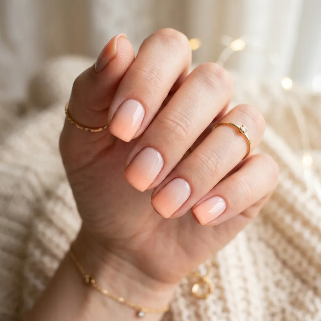 Ombre Short Nail Ideas